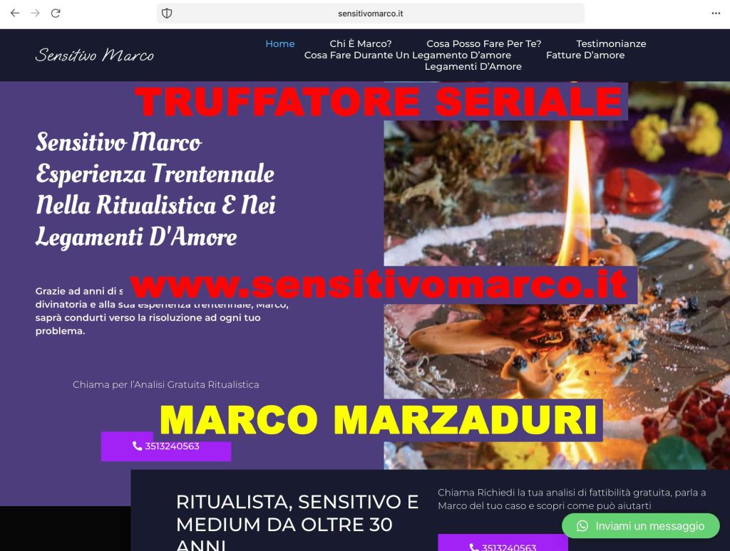 MARCO MARZADURI OPERATORE ESOTERICO